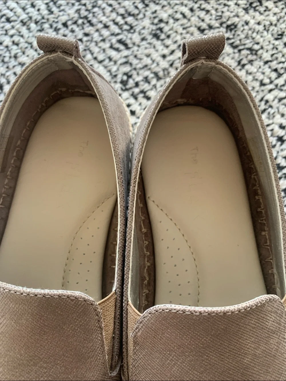 THE FLEXX Men's Slip-On Loafers in Taupe Canvas